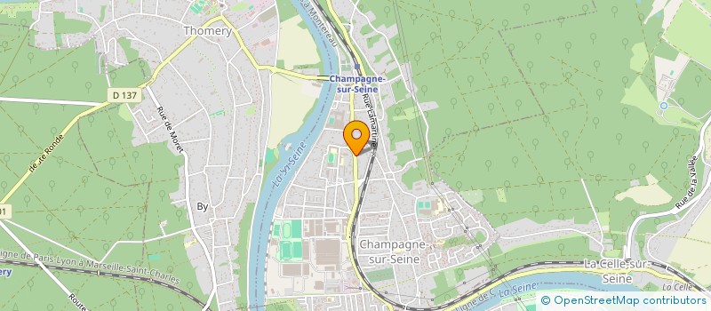 localisation de l'entreprise SCI EOLIA  CHAMPAGNE-SUR-SEINE