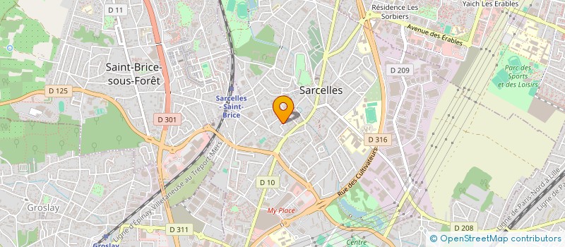 localisation de l'entreprise SCI EOM à SARCELLES