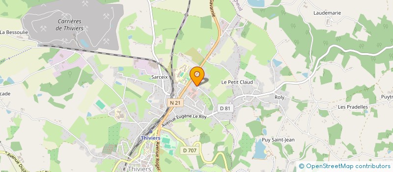 localisation de l'entreprise SCI EOS  THIVIERS