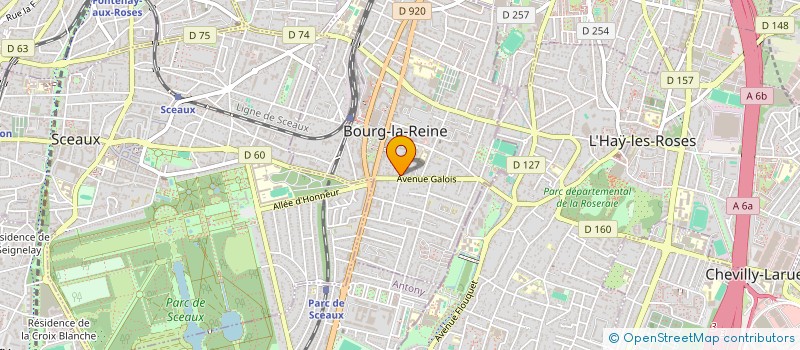 localisation de l'entreprise SCI EOS à BOURG-LA-REINE