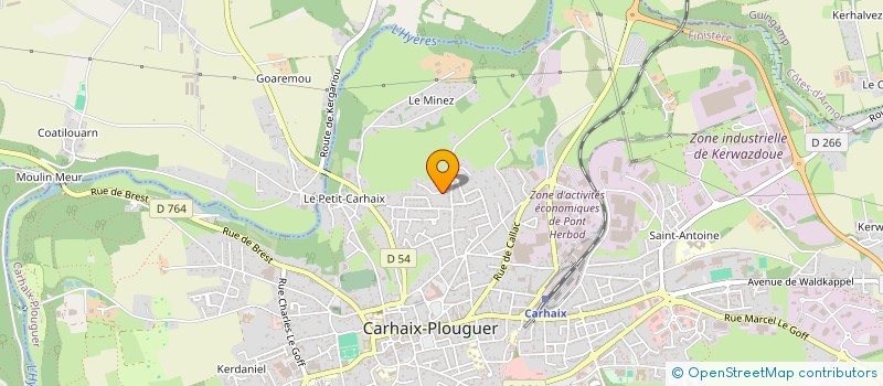 localisation de l'entreprise SCI EPACO à CARHAIX-PLOUGUER