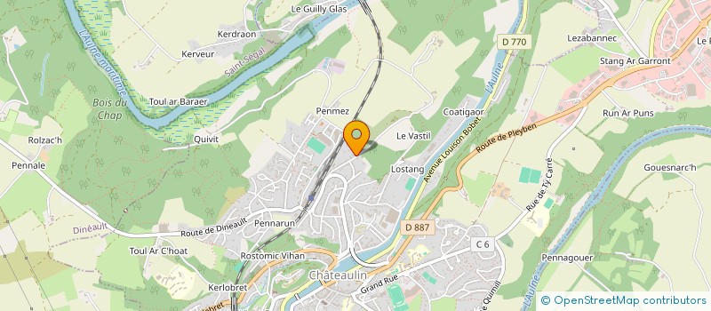 localisation de l'entreprise SCI EPAMIA  CHATEAULIN