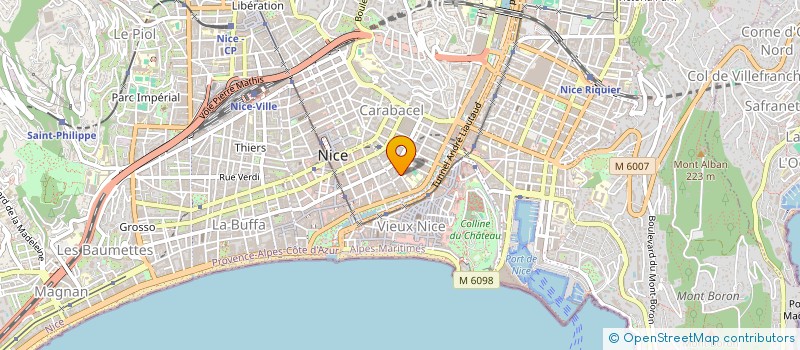 localisation de l'entreprise SCI EPARGNE 55 à NICE