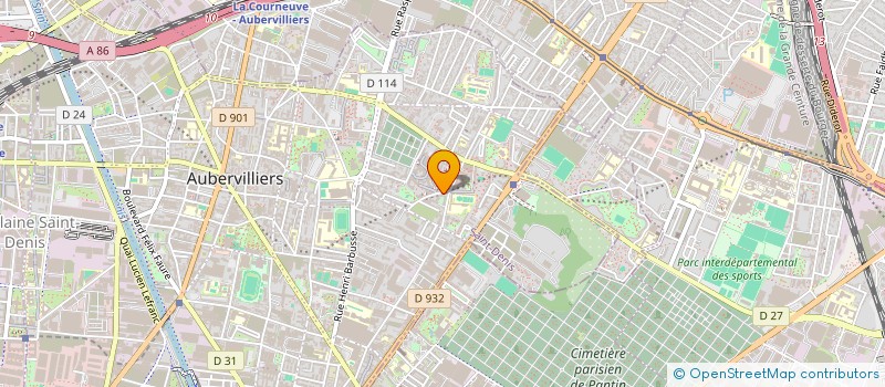 localisation de l'entreprise SCI EPBI  AUBERVILLIERS