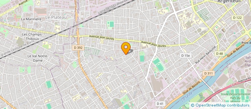 localisation de l'entreprise SCI EPC à ARGENTEUIL