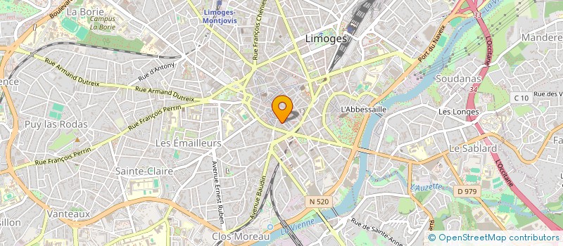localisation de l'entreprise SCI EPERL à LIMOGES