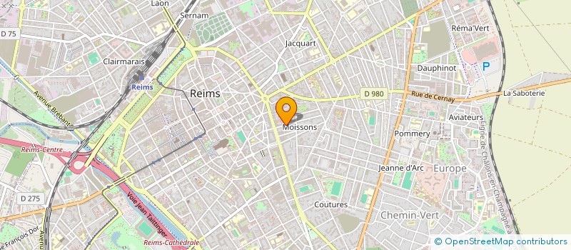 localisation de l'entreprise SCI EPERNAY 1  REIMS