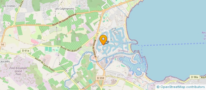 localisation de l'entreprise SCI EPERON 19 à GRIMAUD