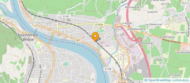 localisation de l'entreprise SCI EPHA  TAIN-L'HERMITAGE