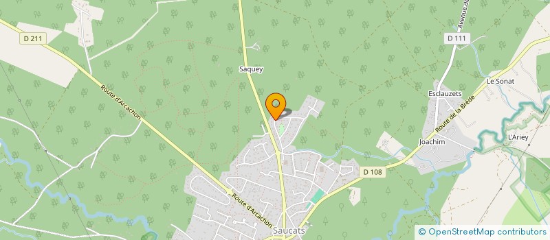 localisation de l'entreprise SCI EPHIJAC  SAUCATS