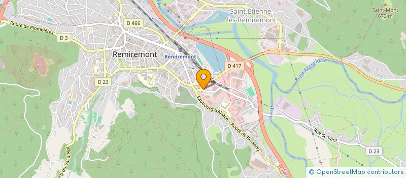 localisation de l'entreprise SCI EPI-DDV  REMIREMONT