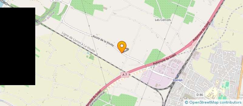 localisation de l'entreprise SCI EPIC  LIVRON-SUR-DROME