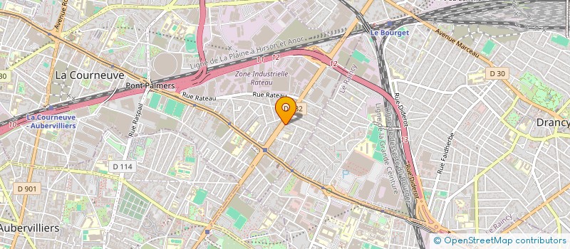 localisation de l'entreprise SCI EPICLE à LA COURNEUVE