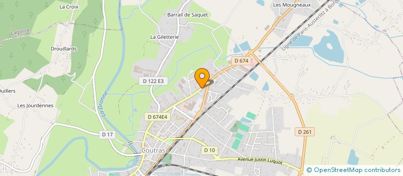 localisation de l'entreprise SCI EPIDAURE III COUTRAS  COUTRAS