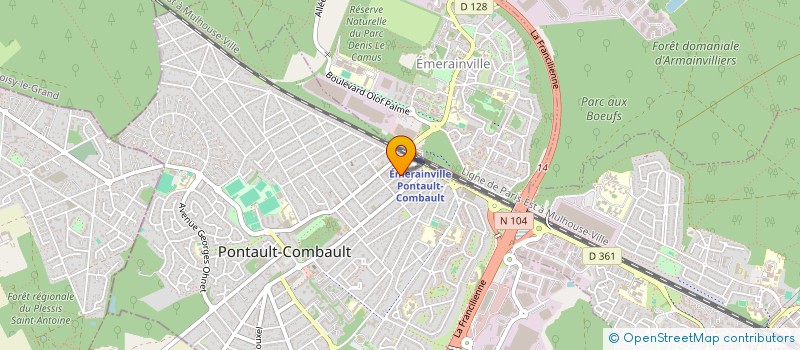 localisation de l'entreprise SCI EPIDERMUM à PONTAULT-COMBAULT