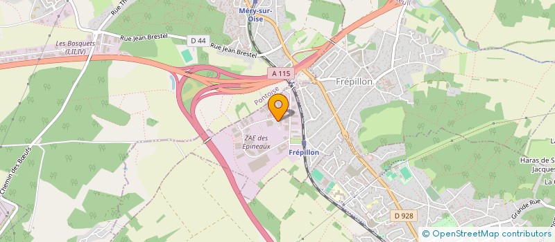 localisation de l'entreprise SCI EPINEAUX  FREPILLON