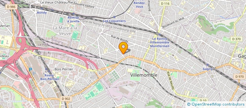 localisation de l'entreprise SCI EPITAUX  VILLEMOMBLE