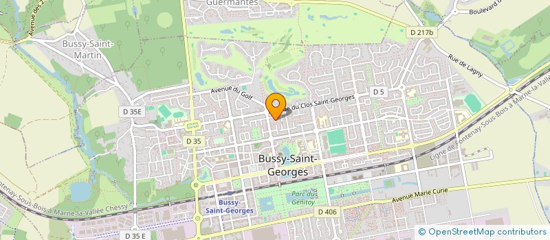 localisation de l'entreprise SCI EPITELOUS  BUSSY-SAINT-GEORGES