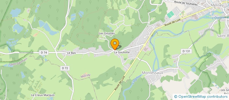 localisation de l'entreprise SCI EPITETE  MELISEY