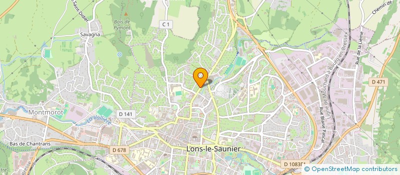 localisation de l'entreprise SCI EPM  LONS-LE-SAUNIER