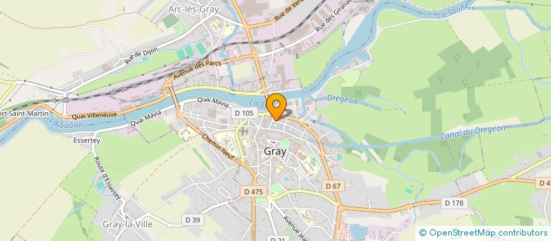 localisation de l'entreprise SCI EPSILON 15 à GRAY