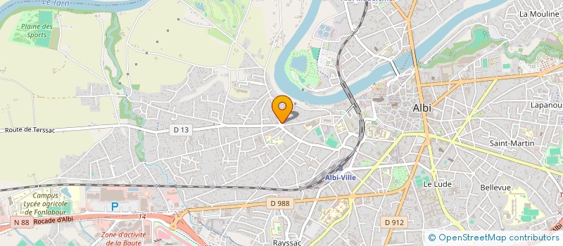 localisation de l'entreprise SCI EPSILON à ALBI