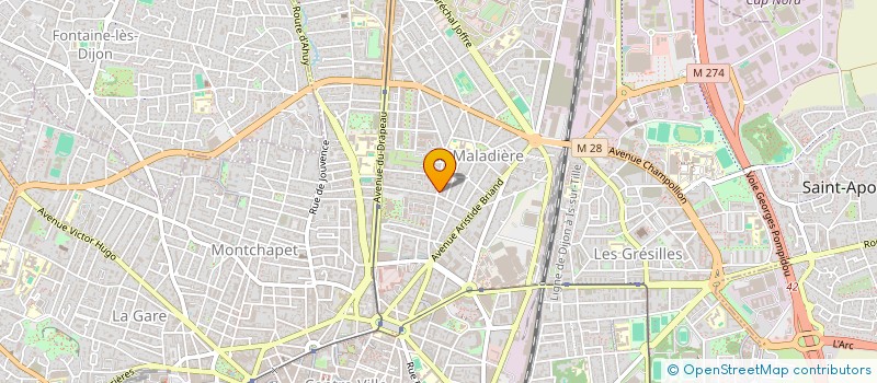 localisation de l'entreprise SCI EPSILON à DIJON