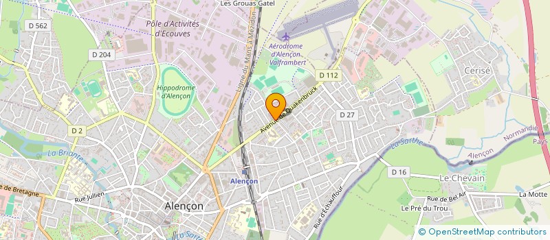 localisation de l'entreprise SCI EPSILON à ALENCON