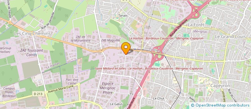 localisation de l'entreprise SCI EPSOM INVEST  MERIGNAC