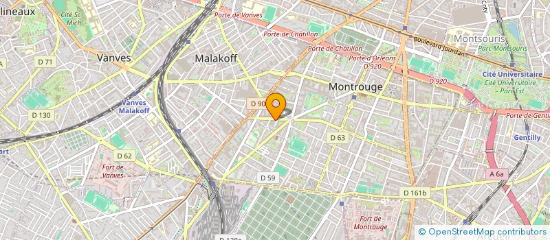 localisation de l'entreprise SCI EQ  MONTROUGE