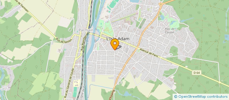 localisation de l'entreprise SCI EQUILIBRE  L'ISLE-ADAM