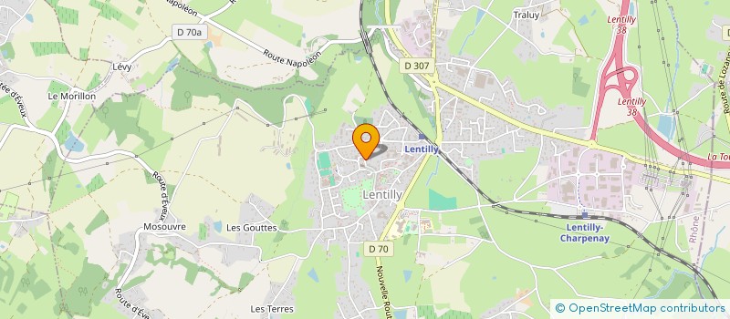 localisation de l'entreprise SCI EQUILIBRE  LENTILLY