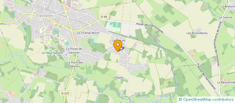 localisation de l'entreprise SCI EQUILIBRE EN ERDRE  TREILLIERES