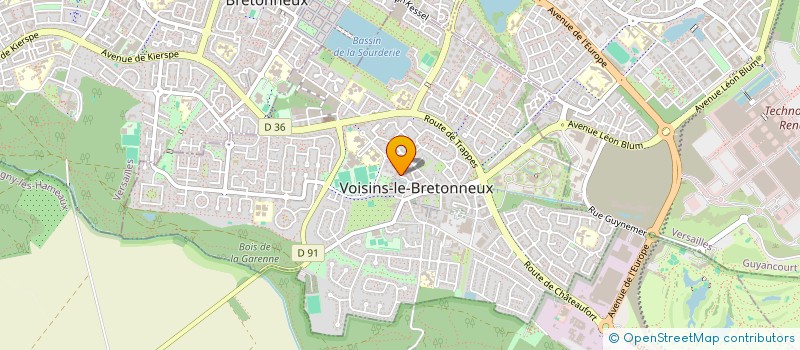 localisation de l'entreprise SCI EQUILIBRIUM  VOISINS-LE-BRETONNEUX