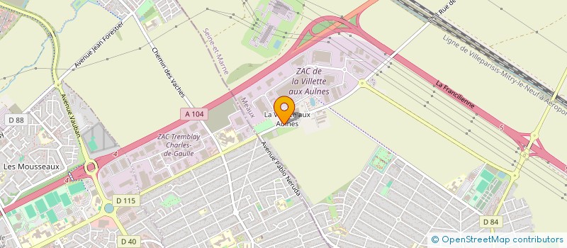 localisation de l'entreprise SCI EQUINOXE  MITRY-MORY