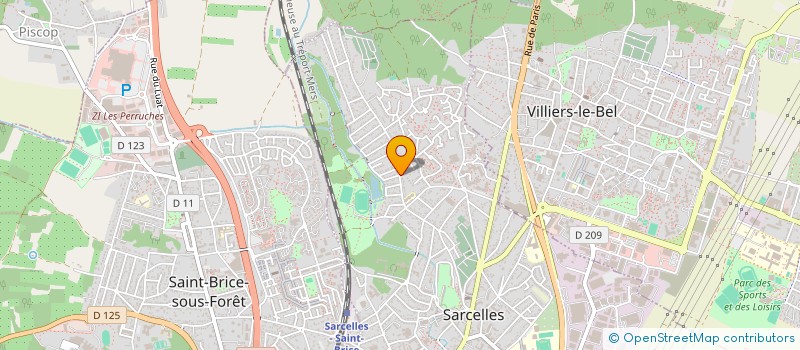 localisation de l'entreprise SCI EQUIPE  SARCELLES