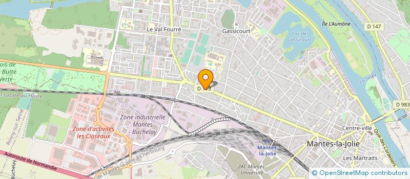 localisation de l'entreprise SCI EQUIPEMENTS  MANTES-LA-JOLIE