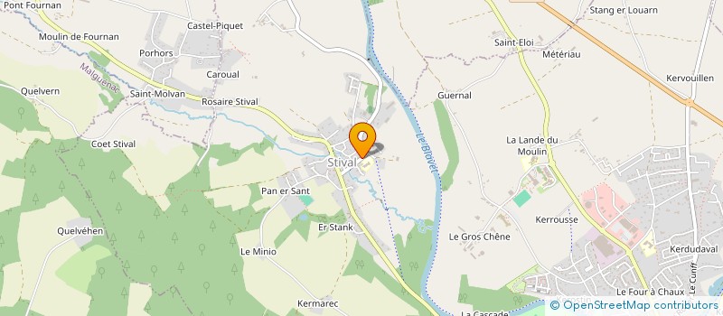 localisation de l'entreprise SCI EQUITOSCANE  PONTIVY