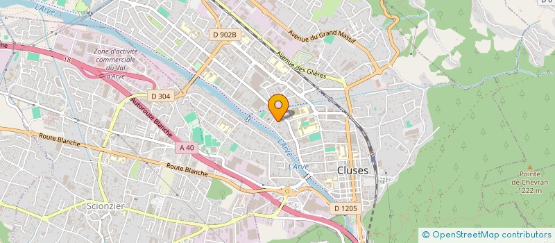 localisation de l'entreprise SCI ER  CLUSES