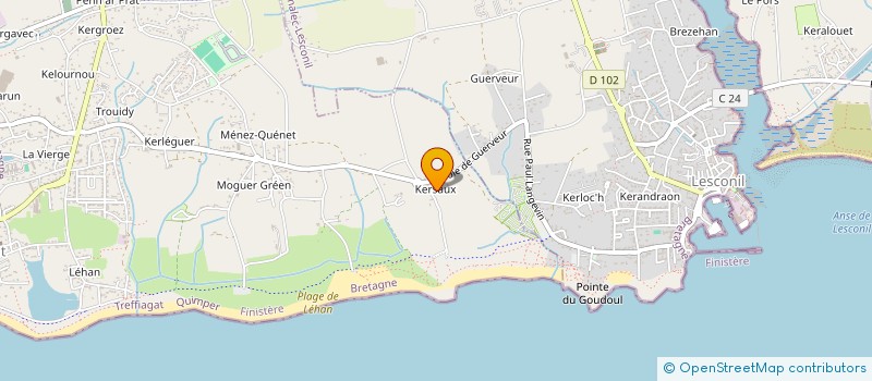 localisation de l'entreprise SCI ER GOUDOR  TREFFIAGAT