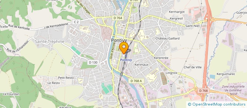 localisation de l'entreprise SCI ER GUIRIADUR  PONTIVY