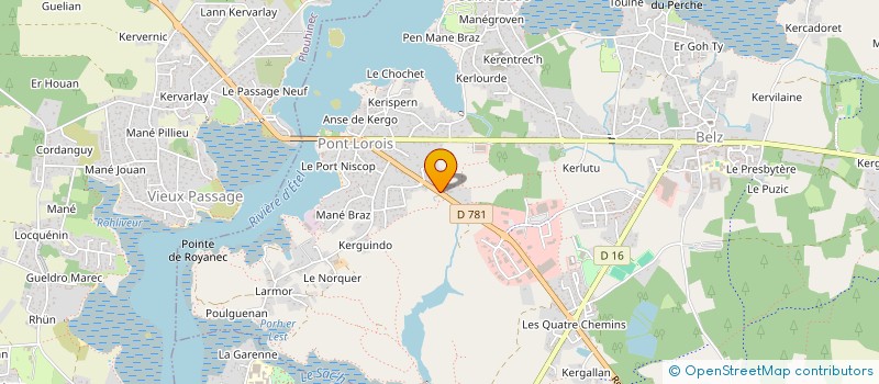 localisation de l'entreprise SCI ER MANE ER LANN  BELZ