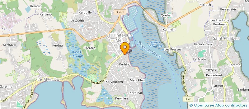 localisation de l'entreprise SCI ER YOC'H  LA TRINITE-SUR-MER