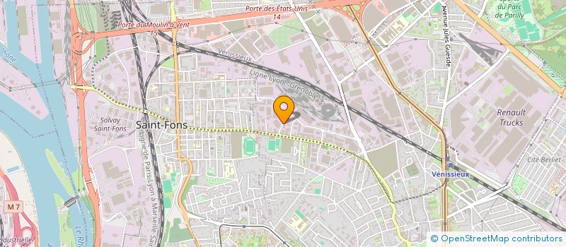 localisation de l'entreprise SCI ERABLE  VENISSIEUX