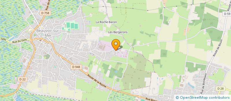 localisation de l'entreprise SCI ERABLE  BEAUVOIR-SUR-MER