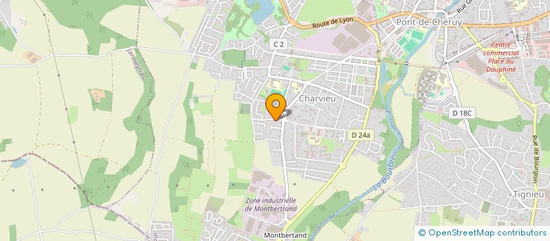 localisation de l'entreprise SCI ERACLIO LOCATION  CHARVIEU-CHAVAGNEUX