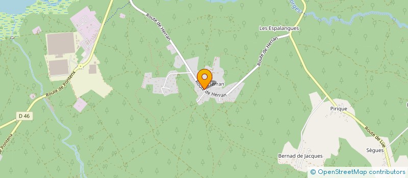 localisation de l'entreprise SCI ERADES  PARENTIS-EN-BORN