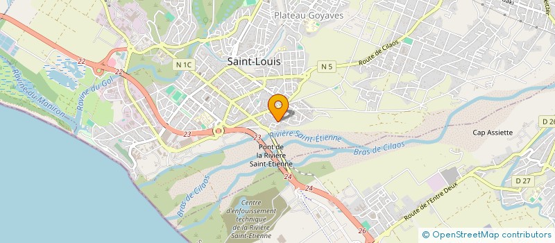 localisation de l'entreprise SCI ERAF à SAINT-LOUIS