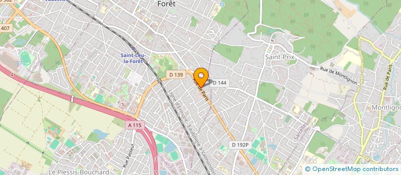 localisation de l'entreprise SCI ERAG  SAINT-LEU-LA-FORET