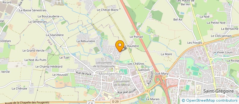 localisation de l'entreprise SCI ERAGEL  MONTGERMONT